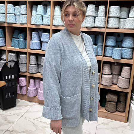 Описание вязания #Кардиган_Сверчок_в_кармане