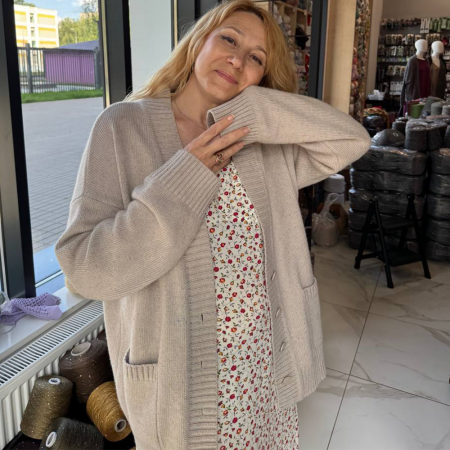 Описание вязания #Кардиган_Сверчок_в_кармане