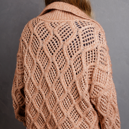 Описание вязания #Карди_Саша_Белый