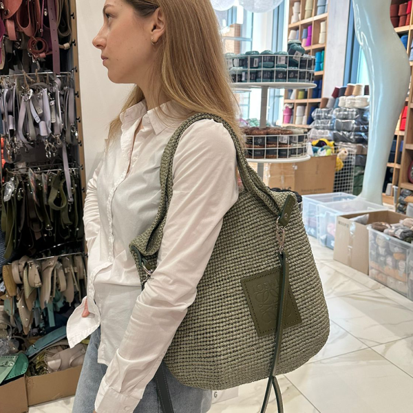 Описание вязания #Сумка_LOEWE_Basik