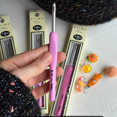 Крючок для вязания с ручкой Etimo Rose Tulip