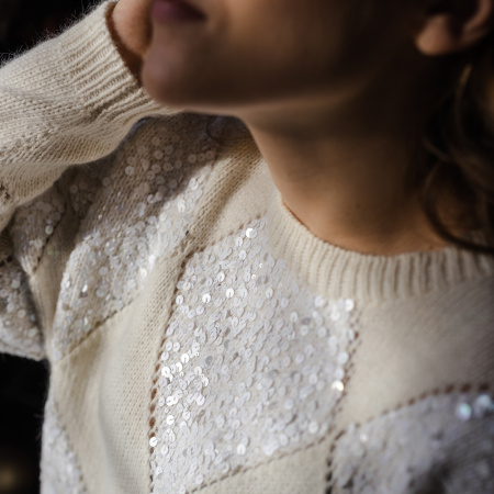 Описание вязания #Джемпер_ромбы_Кучинелли