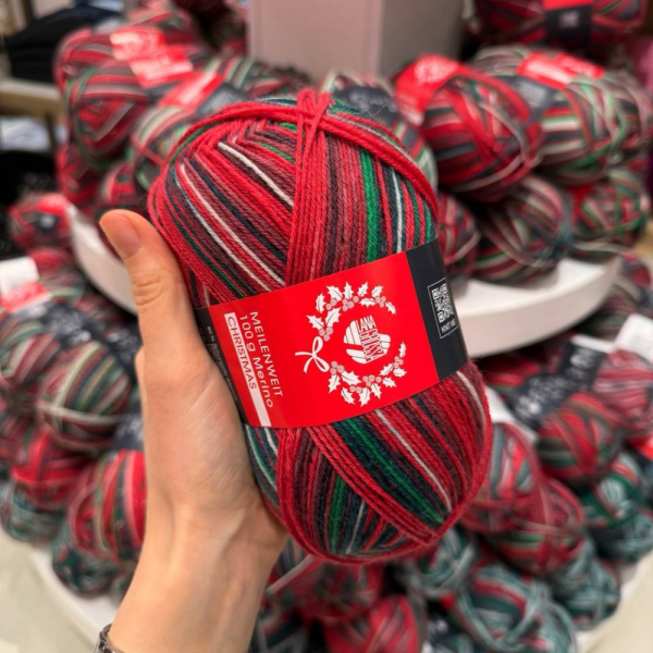 Пряжа Lana Grossa 6-ти нитка LUREX Meilenweit 6-PLY 150 Merino Christmas