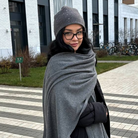 Кашемировый палантин by WoolDom, Галька