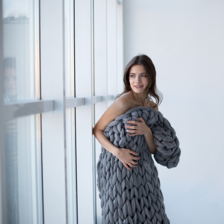 Плед из мериноса, Грифельный