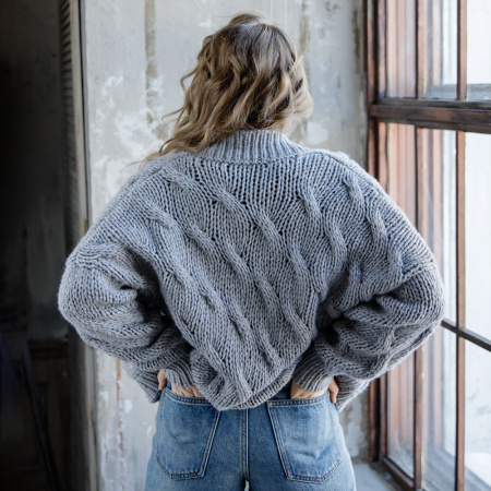 Описание вязания #Бомбер_Волнующий_волк