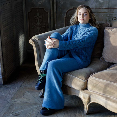 Описание вязания #Брюки_Палаццо