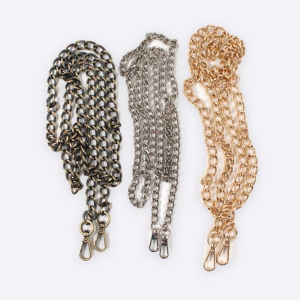 Цепь с карабинами Шанель 120 см