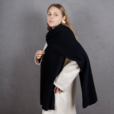 Кашемировый палантин by WoolDom, Блек Опиум