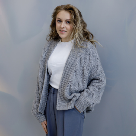 Описание вязания #Бомбер_Волнующий_волк