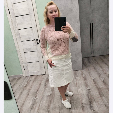 Доступ к онлайн-совместнику. Сшивной реглан снизу. Интарсия