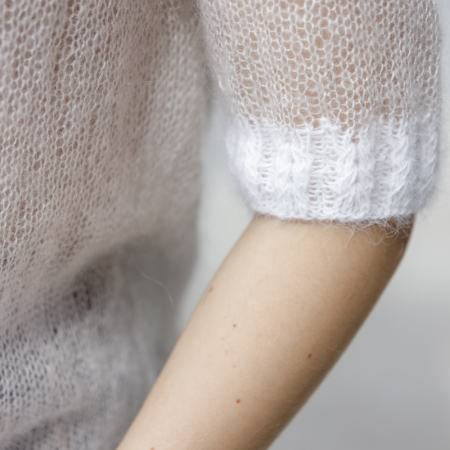 Описание вязания #Футболка_Клауд