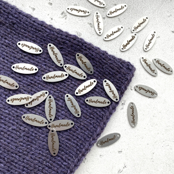 Бирка Hand Made металл Овал