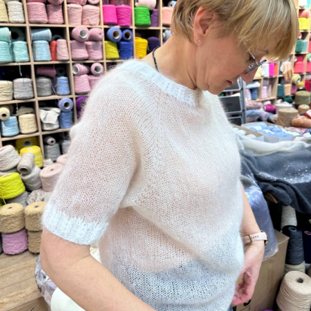 Описание вязания #Футболка_Клауд