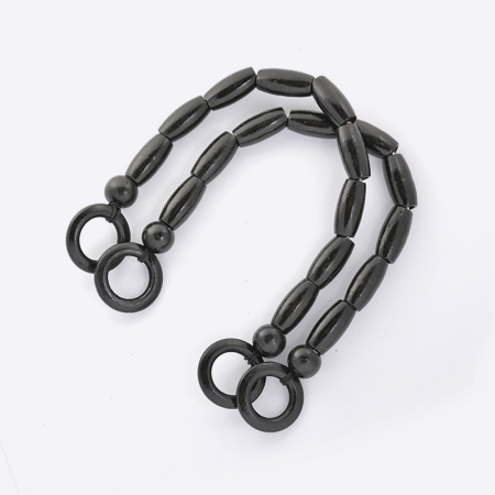 Ручки для сумки дерево 50 см черные пара