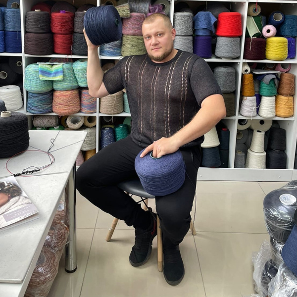 Описание вязания #Льняная_мужская_футболка