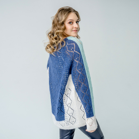 Описание вязания #Кофточка_LOEWE