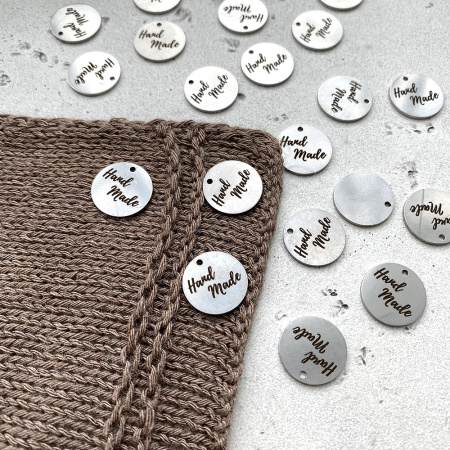 Бирка Hand Made металл Круг