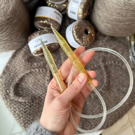 Спицы круговые Addi Champagner, 405-7