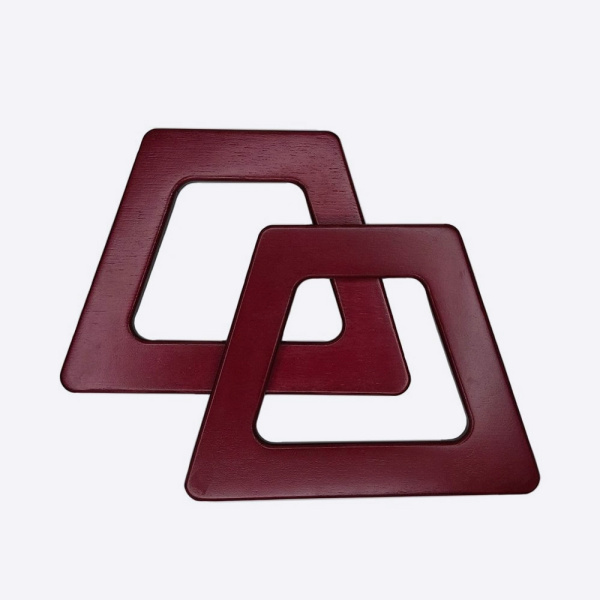 Ручки из дерева для сумок Трапеция 13х10 см