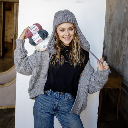 Описание вязания #Бомбер_Волнующий_волк