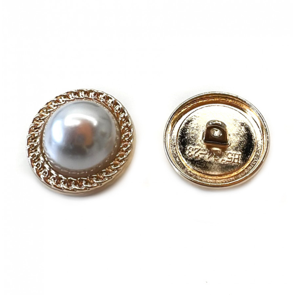 Пуговица CHANEL SS металл на ножке Водоворот 23 мм