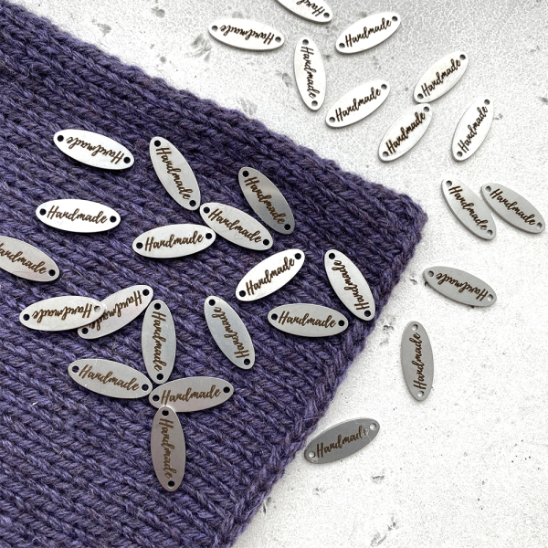 Бирка Hand Made металл Овал