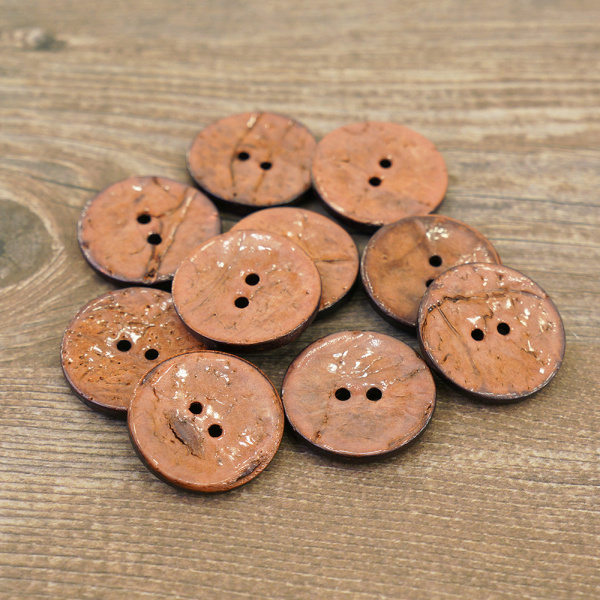 Пуговицы CONCEPT, размер 40, кокос, 25 мм