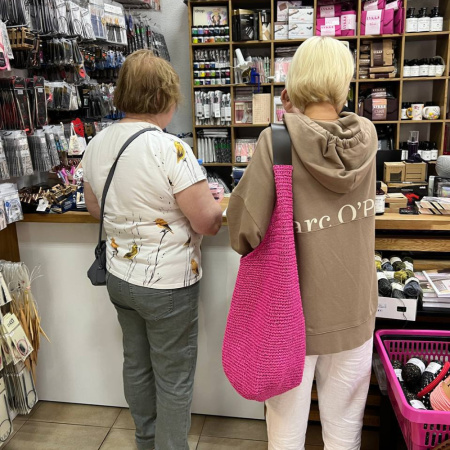 Описание вязания #Сумка_мешок