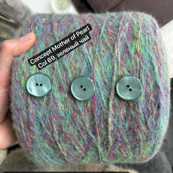 Пуговицы CONCEPT Mother of Pearl, размер 36, 23 мм 