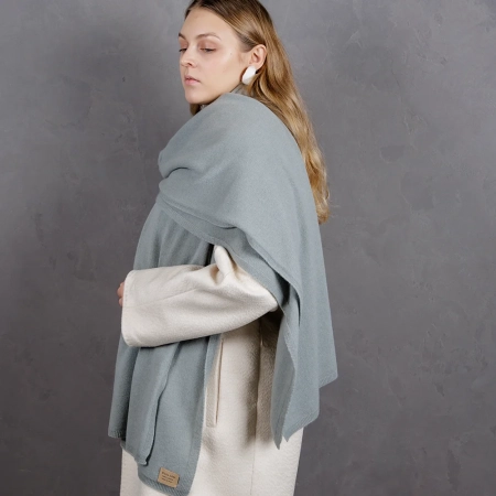 Кашемировый палантин by WoolDom, Эвкалипт