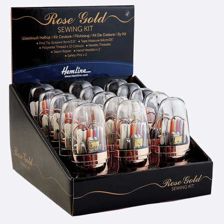Швейный набор, розовое золото 4922