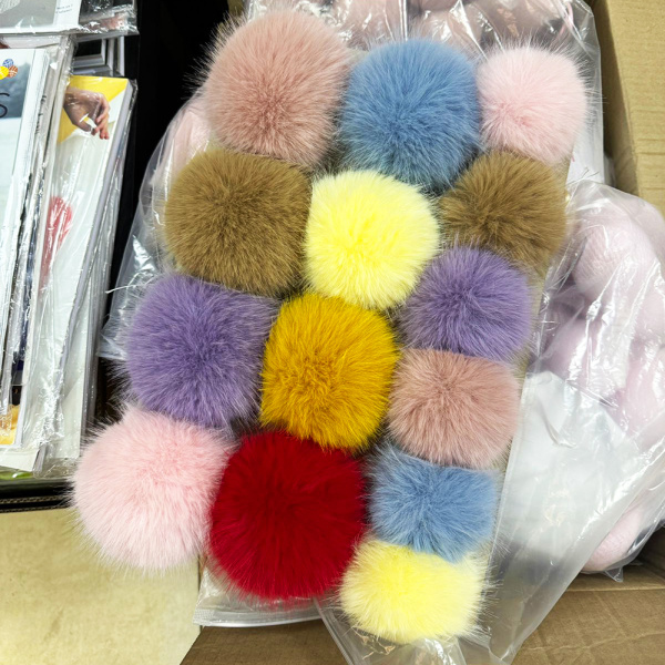 Помпон Vegan Норка 12 см