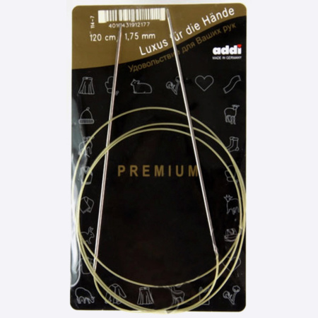 Спицы круговые экстратонкие Addi Classic, 114-7 (1,75 мм, 120 см, 114-7/1.75-120)