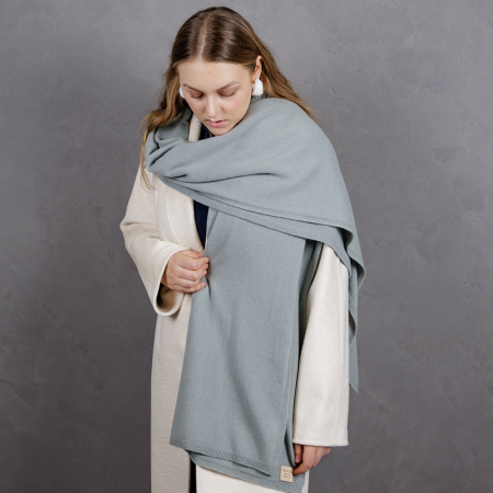 Кашемировый палантин by WoolDom, Эвкалипт