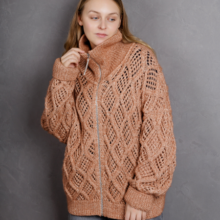 Описание вязания #Карди_Саша_Белый