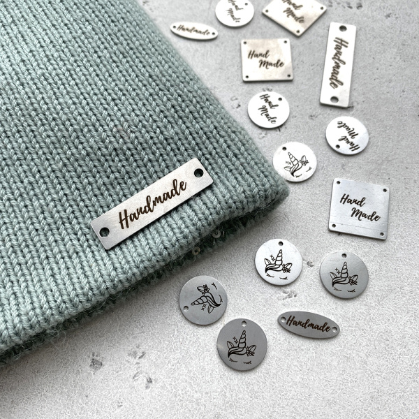 Бирка Hand Made металл Прямоугольник