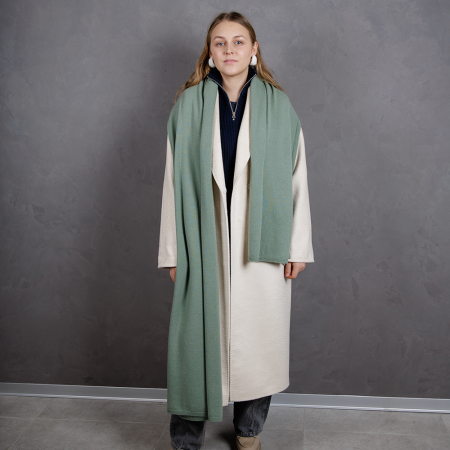 Кашемировый палантин by WoolDom, Шалфей