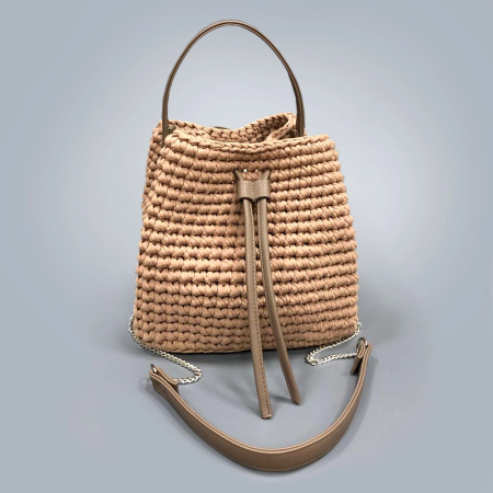 Набор для сумки-торбы из натуральной кожи