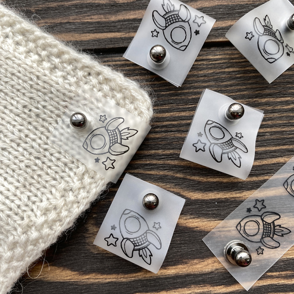 Бирка Ракета с кнопкой Силикон