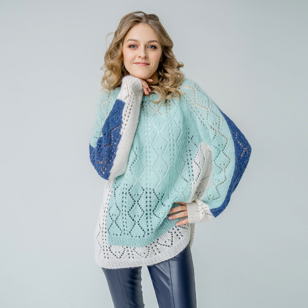 Описание вязания #Кофточка_LOEWE