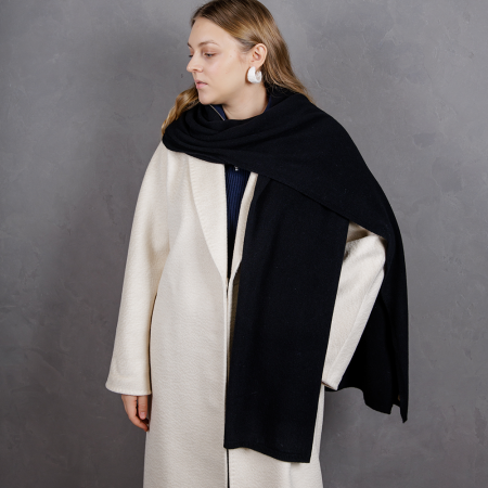 Кашемировый палантин by WoolDom, Блек Опиум