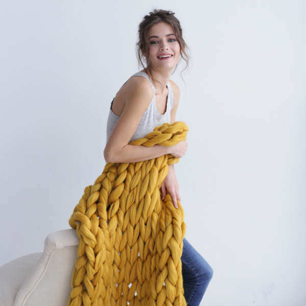 Плед из мериноса, Горчица