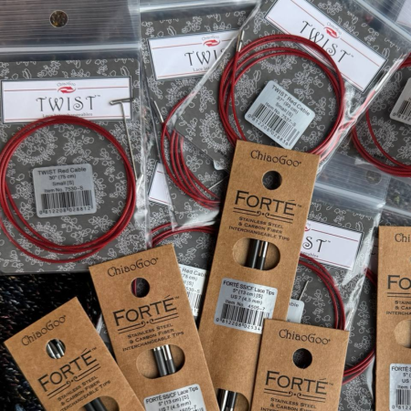 Спицы съемные Forte ChiaoGoo, 13 см, карбон