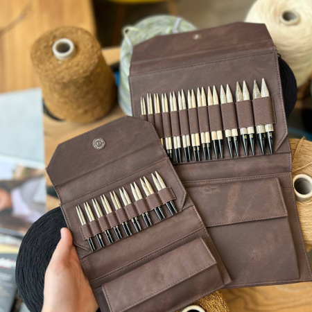 Набор спиц 7 см 9 пар LYKKE Driftwood Cacao