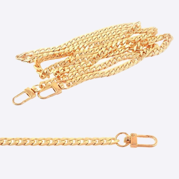 Цепь с карабинами плоская, 120 см