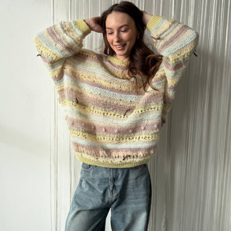 Описание вязания #Джемпер_из_коробочки