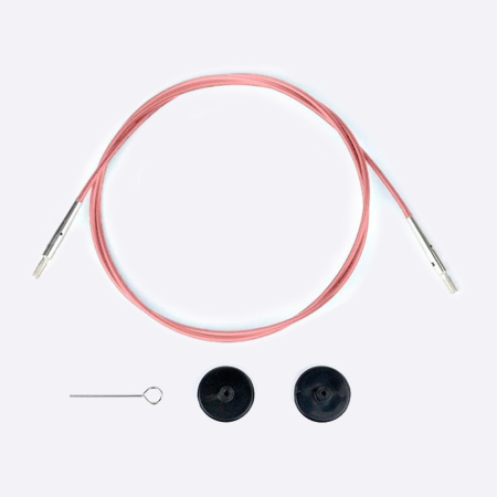 Леска вращающаяся LYKKE Pink для спиц классической длины (розовый) (60 см)