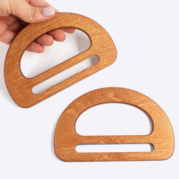 Ручки из дерева Объемный овал