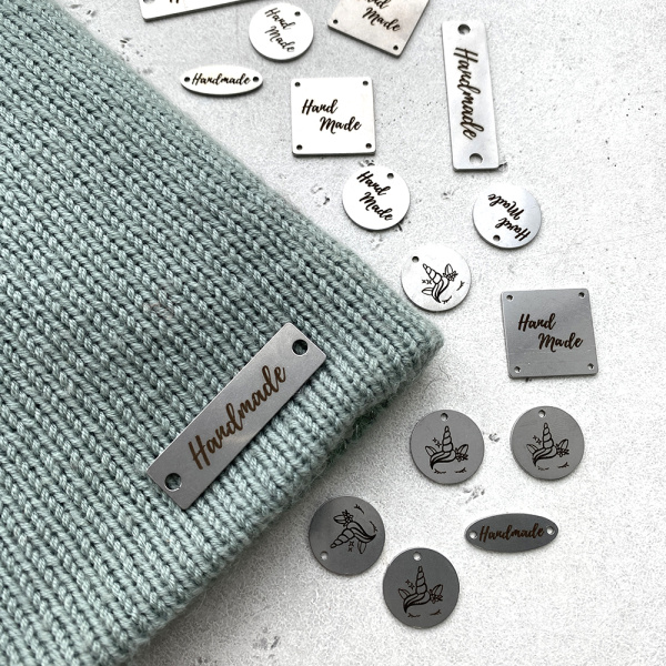 Бирка Hand Made металл Прямоугольник